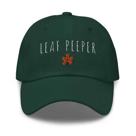 Discover Leaf Peeper dad hat - Fall hat - Vermont hat - Autumn hat - tree leaves leaf baseball hat