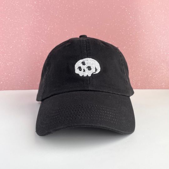 Discover Three Eyed Skull Embroidered Hat w/ Adjustable Strap Back, Adult Unisex