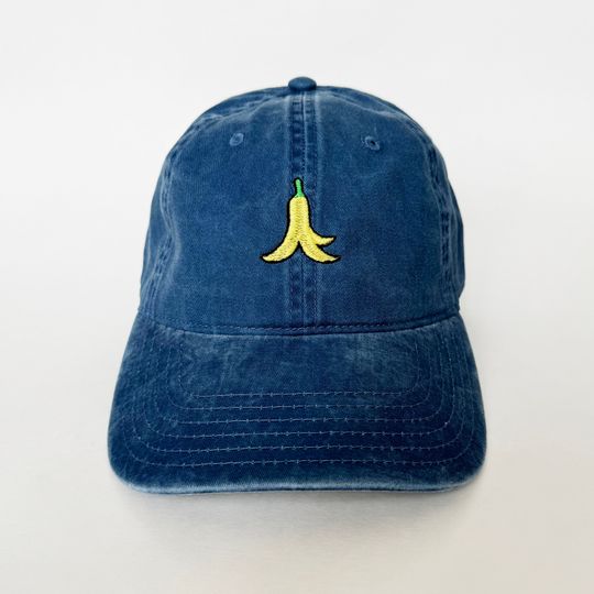 Banana Peel Cap Mario Cap Dad Cap Halloween Costumes Embroidered Hat