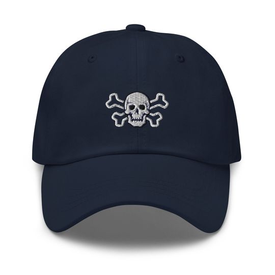 Discover Embroidered Skull Baseball Cap, Pirate Hat, Crossbones Design , Pirate Skull Baseball Cap