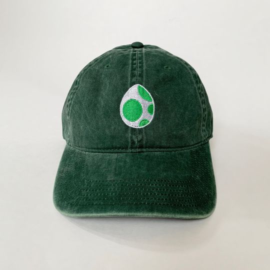 Egg Embroidered Cap Mario Cap Dad Cap Halloween Costumes Embroidered Hat