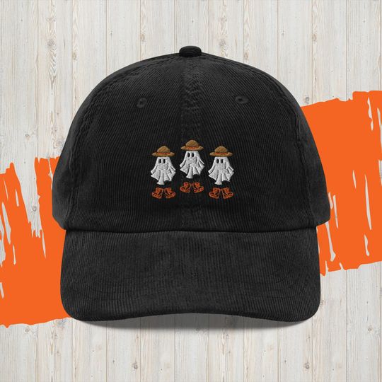Park Ranger Ghost Halloween National Park Vintage corduroy cap, Granola Girl Gift