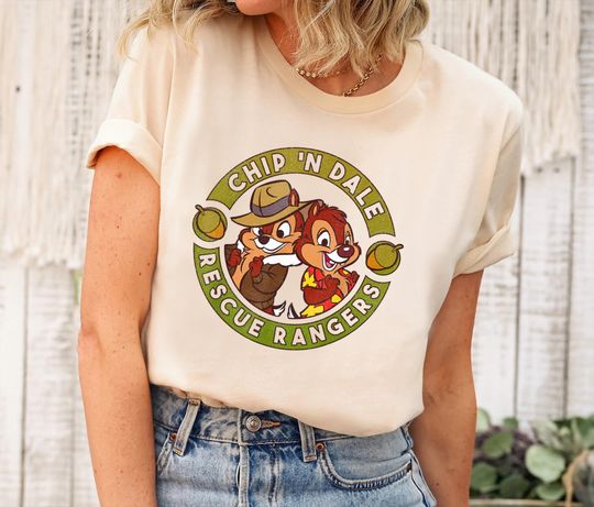 Vintage Disney Chip And Dale Shirt, Chip And Dale Rescue Rangers T-shirt, Retro Chip And Dale Tee, Funny Magic Kingdom
