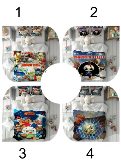 Discover Chicken Little Duvet Cover Set Children Room Quilt cover Bedding Set Pillowcase Home Decor Comfortable Gift for Friends.