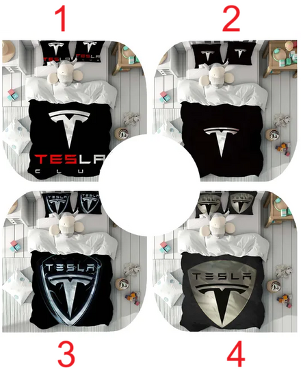 Duvet Cover Set Tesla Children Room Quilt cover Bedding Set Pillowcase Home Decor Comfortable Gift for Friends.