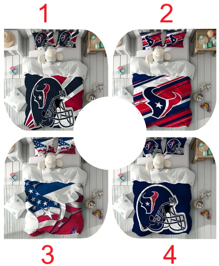 Discover Duvet Cover Set HoustonTexans Boy Room Quilt cover Bedding Set Pillowcase Home Decor Comfortable Gift for Friends.