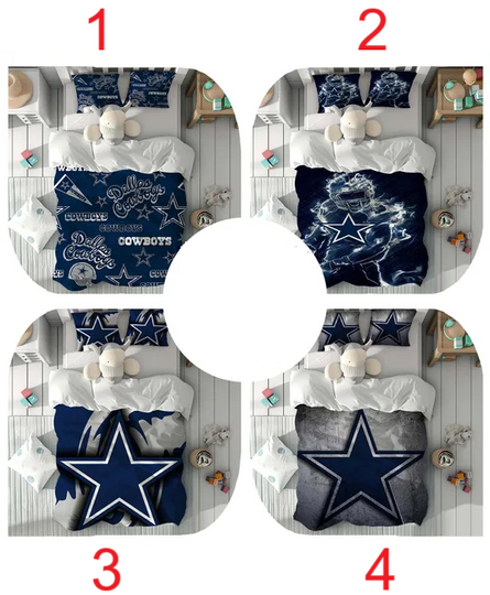 Duvet Cover Set Dallas Cowboys Boy Room Quilt cover Bedding Set Pillowcase Home Decor Comfortable Gift for Friends.
