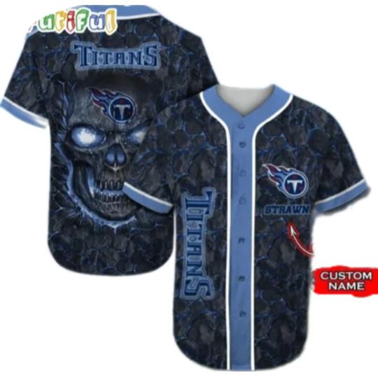 Discover Personalized football Tennessee Titans Baseball Essential Team Tops