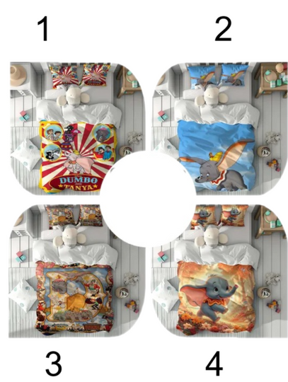 Discover Dumbo Duvet Cover Set Children Room Quilt cover Bedding Set Pillowcase Home Decor Comfortable Gift for Friends.