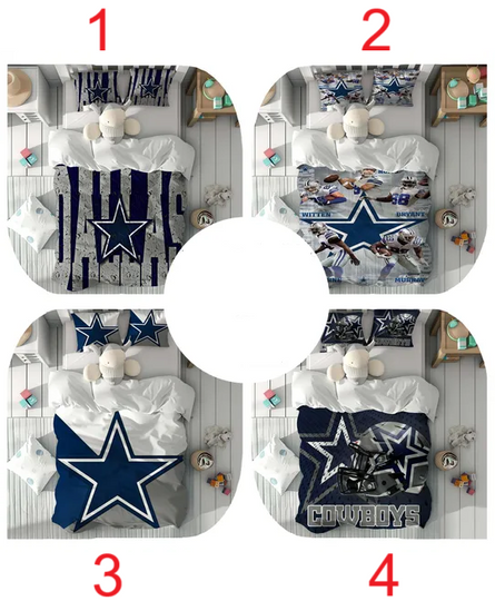 Duvet Cover Set Dallas Cowboys Boy Room Quilt cover Bedding Set Pillowcase Home Decor Comfortable Gift for Friends.