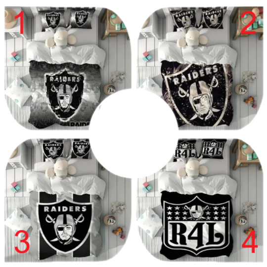 Gift Custom Name Las Vegas Raiders Duvet Cover Set Children Room Quilt cover Bedding Set Pillowcase Home Decor Comfortable Gift for Friends.