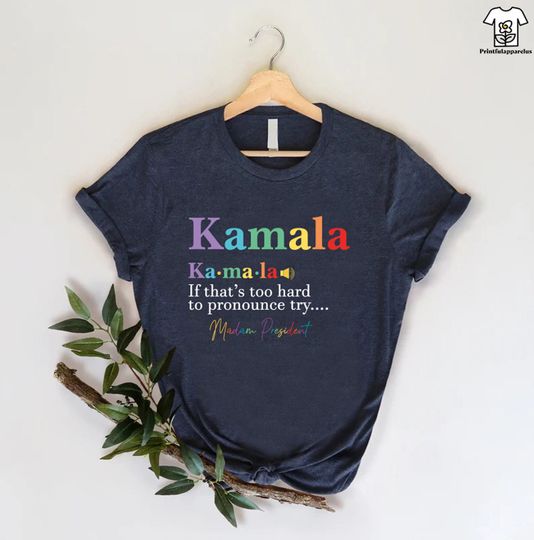Discover Ka Ma La Shirt, Pride Election Shirts, Democrat Pride Tee, Vote Blue Shirt, Madam President Shirt, US Election 2024, First Female President