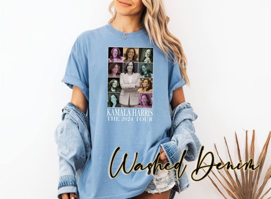 Discover Kamala Harris Tour Shirt, President Harris Tee, Madam President Tee, Comfort Colors Tshirt, Democrat Voter Tee, For the People Tshirt