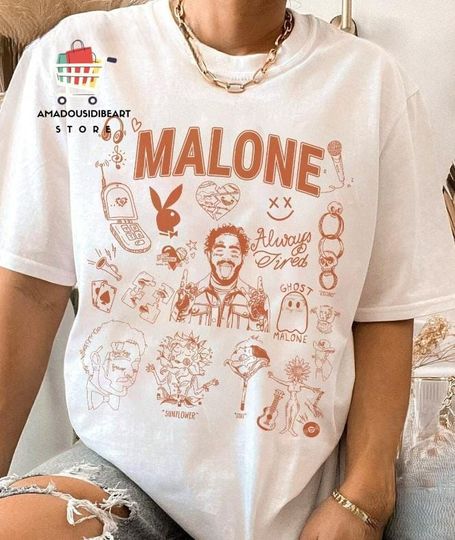 Discover Post Malone Shirt, Malone Music The Album Shirt, Post Malone The F-1 Trillion Album Shirt, Had Some Help Shirt, Tour 2024 Shirt