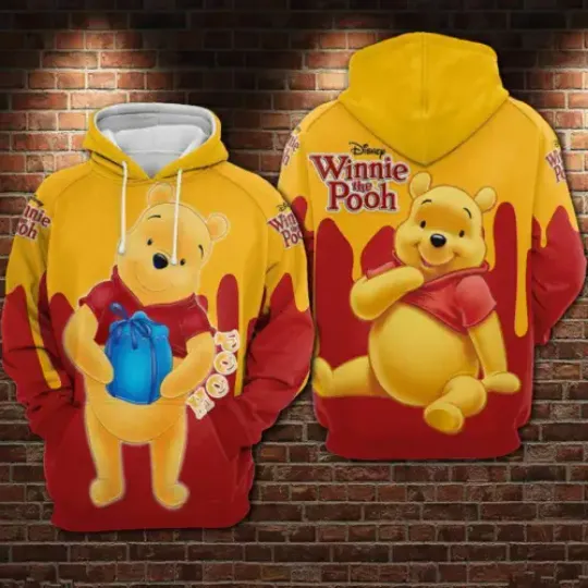 Discover I'm A Big Fan Of Pooh Bear Winnie The Pooh Cartoon 3D HOODIE Halloween Gift