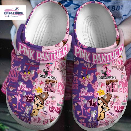 Halloween The Pink Panther Clogs, Disney Cartoon Clogs