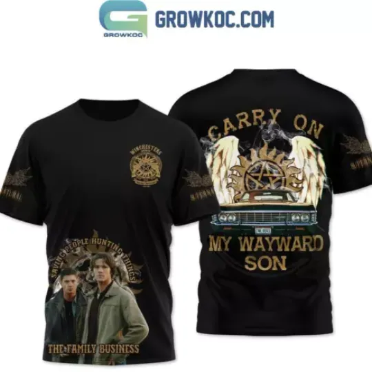 Supernatural Carry On My Wayward Son Hunting Things T-Shirt