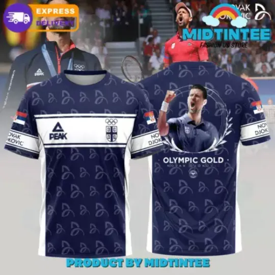 Novak Djokovic Olympic Gold Shirt