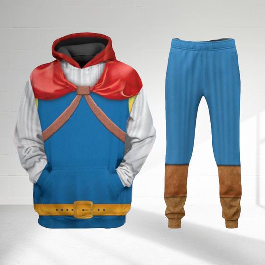 Prince Florian Halloween Costumes Shirt, Snow White and Seven Dwarfs Cosplay Costume 3D Tracksuit, Halloween Costumes Party