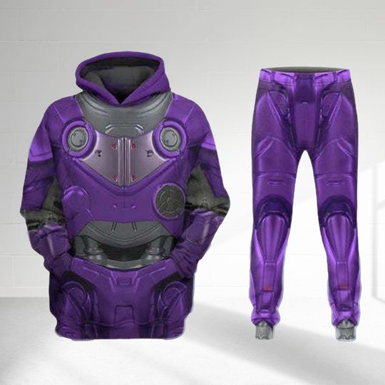 Zurg Costume Halloween Shirt, Toy Story Cosplay Costume Sweatshirt, Halloween Party Costume Set, Zurg Hoodie And Sweatpants Shirt