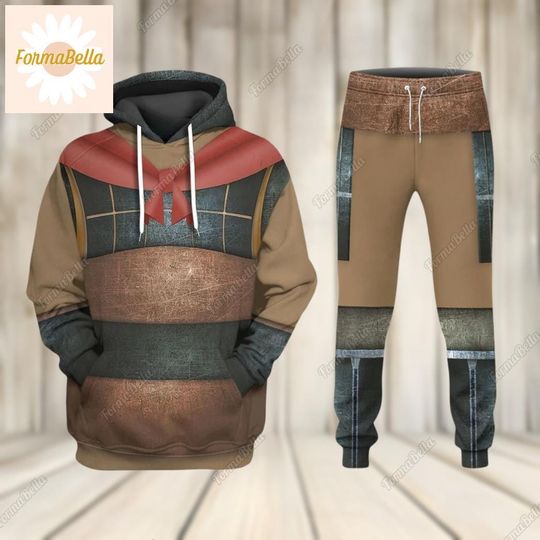 Halloween Li Shang Mulan Costume Hoodie, Li Shang Cosplay Jogger, Halloween Men's Costumes, Disney Mulan Movie Characters Hoodie