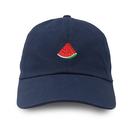 Discover Watermelon slice embroidered 100% Premium Cotton adjustable baseball Dad Hat