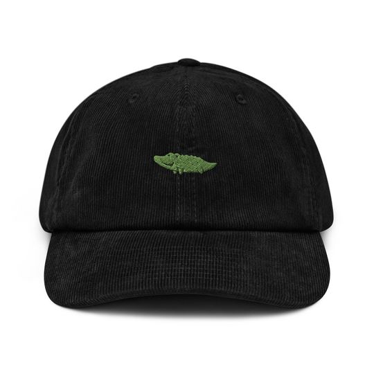Discover Alligator kawaii Corduroy Hat, Simple Animal Kawaii, Cartoon Animal Crocodile Dad Cap