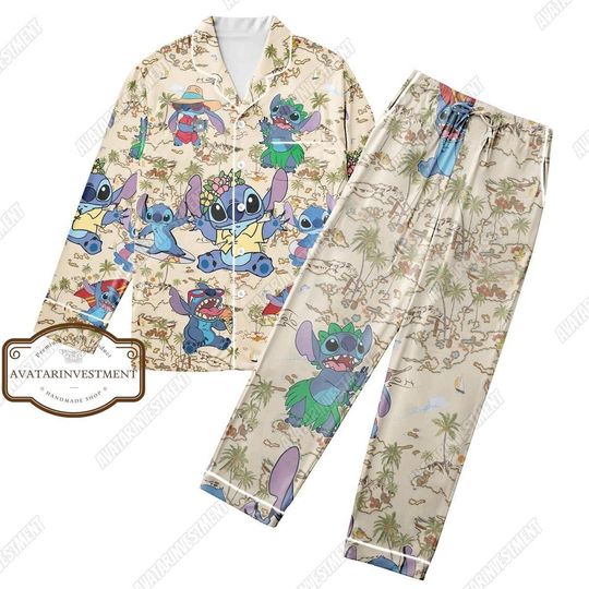 Discover Stitch Pajamas Set, Stitch Shirt, Stitch Pajamas, Stitch Gift, Disney Pajamas, Disney Stitch Shirt, Holiday Pajamas, Midnight Shirt