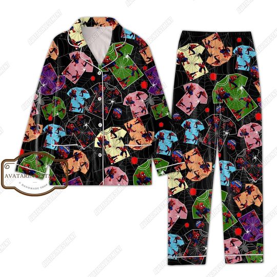 Spiderman Pajamas Set, Spiderman Shirt, Spiderman Pajamas, Spiderman Gift, Superhero Pajamas, Avengers Shirt, Avengers Pajamas