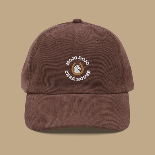 Discover Mojo Dojo Casa House Embroidered Corduroy Hat | Baseball Cap