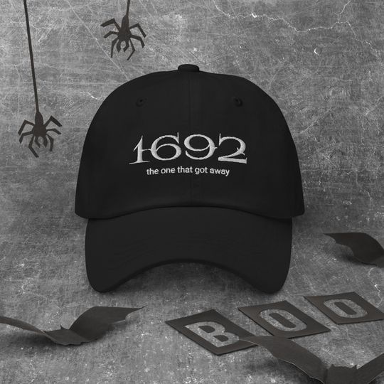 Discover 1692 Hat - Witch Dad Hat, Salem 1692, Salem Witch Trials, Womens Halloween Hat