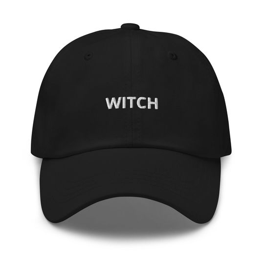Discover Witch Hat, Embroidered Dad Cap, Witchy Gifts, Minimalist Hat