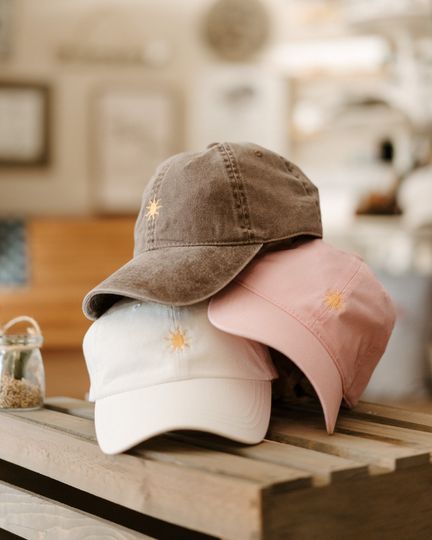 Discover Embroidered Sun Baseball Cap
