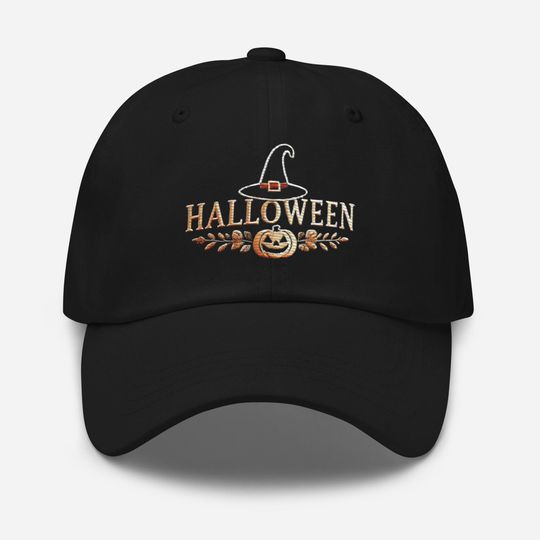 Discover Embroidered Halloween Ghost Dad Hat Spooky Style for Every Day