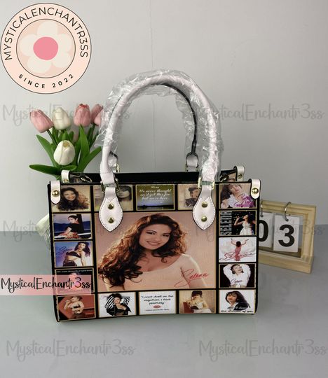 Selena Quintanilla Leather Handbag, Selena Quintanilla Leather Bag, Shoulder Bag, Crossbody Bag, Top Handle Bag