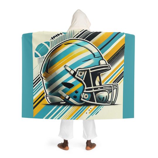 Discover Los Angeles LA Hooded Sherpa Fleece Blanket | American Football Gift | Sport Gift