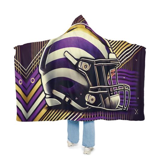 Discover Minnesota Snuggle Blanket | American Football Gift | Sport Gift