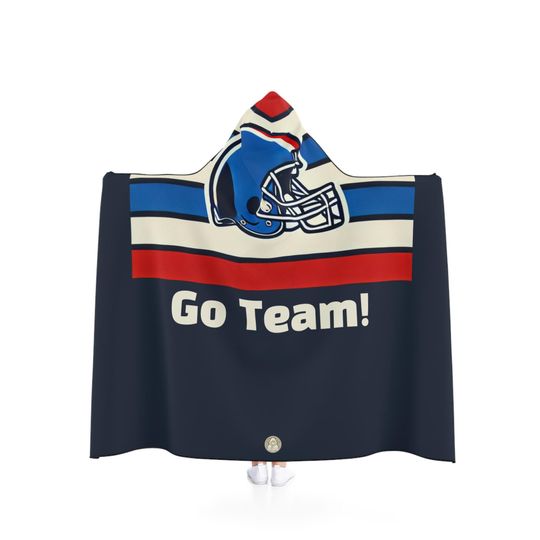 Discover Go Team Hooded Blanket | American Football Gift | Sport Gift