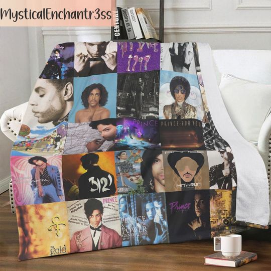 Prince Pur Rain Blanket, Prince Rogers Nelson Fleece Blanket, Christmas Gifts For Kids, Fleece Blanket