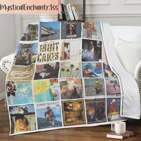 Jimmy Buffett Blanket Jimmy Buffett Fleece Blanket, Jimmy Buffett Birthday Gifts Christmas Gifts For Kids, Fleece Blanket