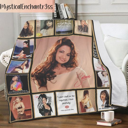 Discover Selena Quintanilla Personalized Blanket, Selena Quintanilla Fleece Blanket, Como La Flor Gifts, Christmas Gifts For Kids, Fleece Blanket