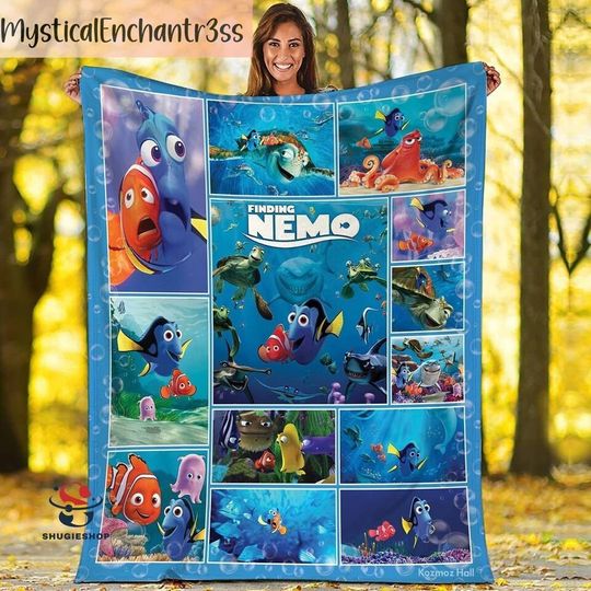 Finding Nemo Blanket, Finding Nemo Fleece Blanket, Finding Nemo Gifts, Finding Nemo Christmas Gifts For Kids, Fleece Blanket
