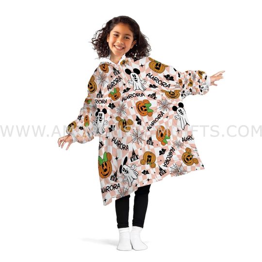 Discover Magical Halloween Magic Mouse Snug Oversized Wearable Hoodie Blanket | Bigger & Longer Than Most Brands