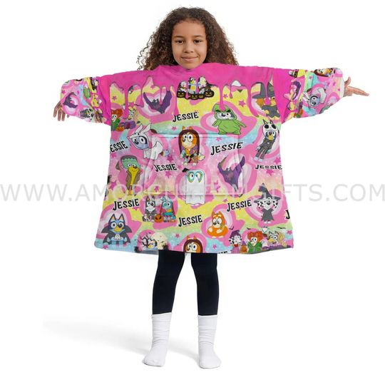 Discover Blue Heeler Dogs Halloween Snug Oversized Wearable Hoodie Blanket | Bigger & Longer Than Most Brands