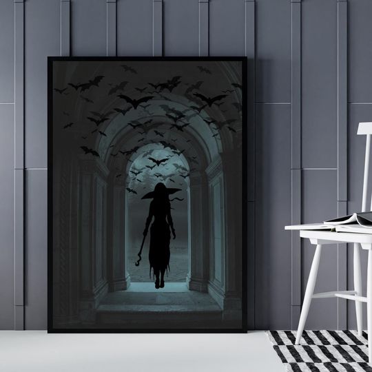 Discover Witches Halloween trendy wall print Witchy Halloween wall decor Halloween poster