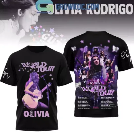 Olivia Rodrigo Guts World Tour 2024 Schedule Hoodie T-Shirt