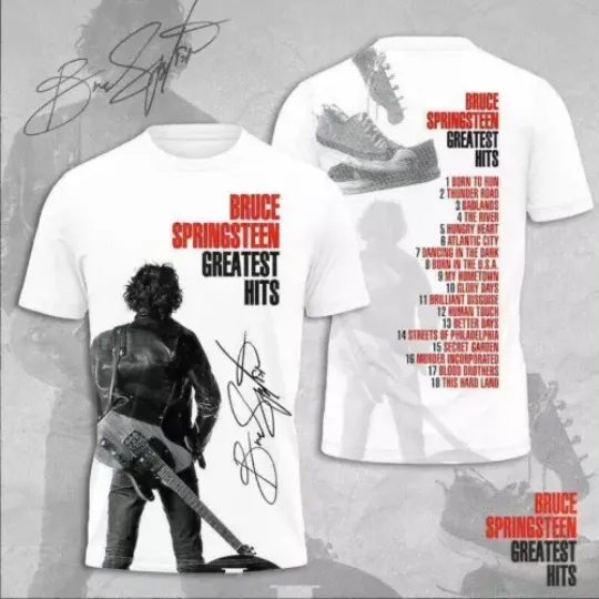 Bruce Springsteen 3D T-Shirt  E Street Band 2024 Shirt  Bruce Shirt