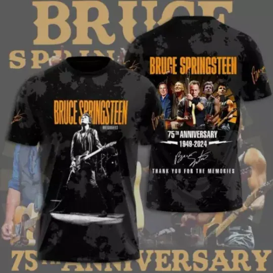 Bruce Springsteen   E Street Band 2024 3D T-Shirts For Men Women