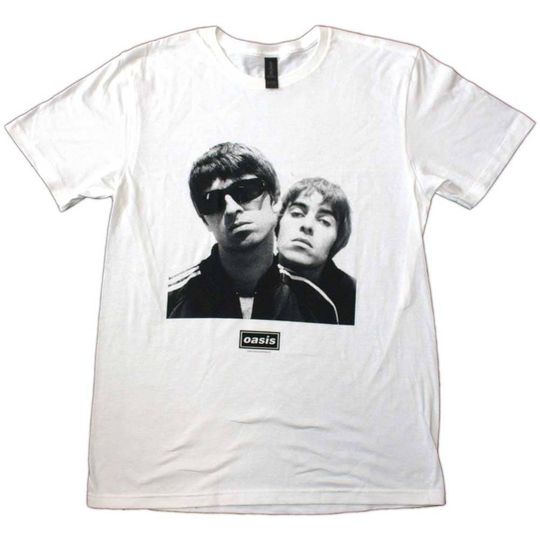 Vintage T-Shirt - Oasis Top Liam Gallagher Noel Gallagher Noel & Liam Square Photo 90's Grunge Alternative Classic Retro Rock Band Tee