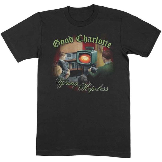 Vintage T-Shirt - Good Charlotte Unisex Top Young and Hopeless '00s Pop Punk Classic Rock Retro Tee